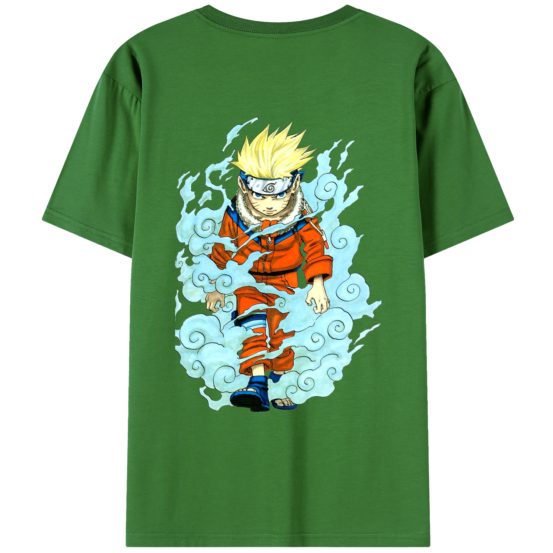 （画像用） NARUTO -ナルト- うずまき ナルト Uzumaki Naruto レディース半袖Tシャツ(バックプリント)